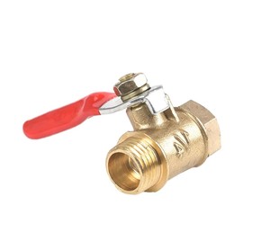 Bille en laiton manuelle avec poignée en PVC, taille personnalisée 20mm-110mm, type à douille pour fluides aqueux - Product Image 3