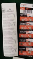 Envío Económico Pila de Botón Alcalina A76 LR44 LR1130 LR41 0 Mercurio Pila de Botón Alcalina Ag13 Pila LR44 para Maxell