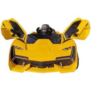 Voiture électrique unisexe pour enfants 12V avec fonction MP3, roues en plastique, voiture télécommandée pour bébés, vente en gros - Product Image 2