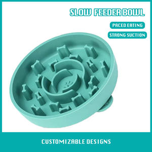 Comedero Lento para Perros, Resistente al Agua, Redondeado, Base de Succión de Silicona Antideslizante, Diseño Clásico y Simple, Ecológico, para Interiores y Exteriores - Product Image 6