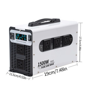 3000 W tinh khiết Sine Wave xe Power <span class=keywords><strong>Inverter</strong></span> <span class=keywords><strong>12V</strong></span> đến <span class=keywords><strong>220V</strong></span> 1500W 3000 Watt kép cổng USB với 5 ổ cắm đầu ra duy nhất điện biến tần - Product Image 2