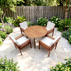 Chaise de jardin contemporaine en rotin pour l'extérieur, pliable, éco-responsable, avec structure en bois massif, idéale pour restaurant, hôtel, cuisine, cour, villa - Product Image 1
