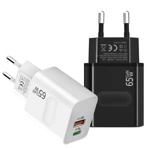 Nouveau 65W Double Interface USB PD Charge Rapide <span class=keywords><strong>WallCharger</strong></span> US EU Plug Protocole Complet QC4.0 PD35WAdaptateur Secteur pour Téléphone Mobile - Product Image 3