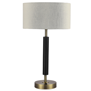 Modern Simple Design Metal Brushed Brass Dual Glass Shade Table Lamp for Hotel Home Decoration - Product Image 4