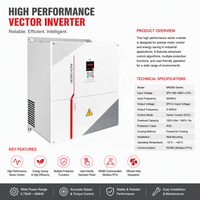 Variateur de vitesse vectoriel 380V VFD Convertisseur de fréquence Moteur 132kw 160kw Variateur de vitesse pour pompe à eau 90kw 110kw pour compresseurs