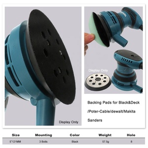 5Inch 121Mm Phổ Thay Thế Móc Và Vòng Lặp Kim Loại Sao Lưu Tấm <span class=keywords><strong>Sanding</strong></span> Ủng Hộ Pad Cho Quỹ Đạo Sander Ngẫu Nhiên Đĩa - Product Image 3