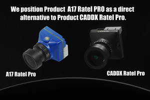 Caméra FPV YongLi A17 Ratel PRO Version Nocturne 16-9/4-3 NTSC/PAL Commutable Objectif de Remplacement 1500TVL Capteur 1/1.8 Pouces Micro - Product Image 3