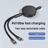 Compatible avec les câbles de charge rapide PD 15/16W à double port rétractables Type-C, options de cadeaux personnalisés