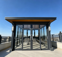 Véranda Modulaire Quatre Saisons Moderne en Aluminium et Verre pour Jardin, Villa, Utilisation Extérieure – Vente en Gros, Fabrication Personnalisée