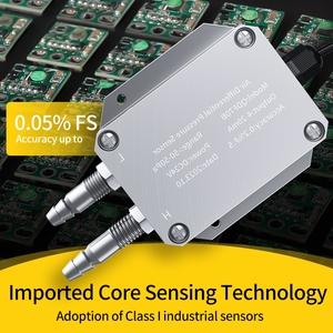 -100~100KPa 0-200Pa 0-500Pa 風圧差圧センサー 4-20mA 0-10V RS485 マイクロ圧力トランスデューサー DC24V IP65 - Product Image 4