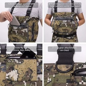 Échantillon Gratuit - Waders de Pêche et de Chasse Respirants Ultra Légers Camouflage Voile pour Hommes - Product Image 4