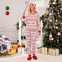 Pyjamas de Noël Personnalisés en Gros pour Couples, Enfants et Femmes en Bambou, Pyjamas Assortis de Noël pour Toute la Famille