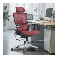 Silla de Oficina Ergonómica Moderna, Grande y Alta, con Características Ajustables, Asiento Extra Ancho para Uso Comercial, Hoteles y Edificios Administrativos