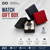 Boîte cadeau de luxe pour montre en stock avec insert coussiné, emballage haut de gamme pour bijoux, idéal pour la vente au détail et les cadeaux