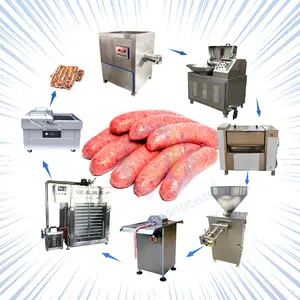 Embutidora De Chorizo Automatico Bind/Tying Clipping Meat Fill Sausage Sealing Ham Sausage Knot Enema Machine