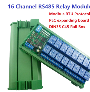 R4D3B16โมดูลรีเลย์โมดูล RTU แบบ RS485กล่องขยาย10A 16CH DC 12V B423 - Product Image 4