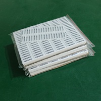 Stiker Alarm Anti Maling Tahan Air EAS AM 58 Khz dengan Barcode, Label Kustom Anti Maling untuk Pintu Supermarket
