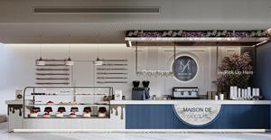 ชั้นวางแสดงสินค้าแบบตั้งโต๊ะ ดีไซน์ทันสมัยสำหรับเคาน์เตอร์ร้านกาแฟ อุปกรณ์ร้านชานมไข่มุก เคาน์เตอร์ร้านกาแฟและคาเฟ่ - Product Image 4