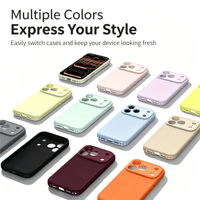 Coque de téléphone portable pour iPhone 18 Pro Max 2026, nouvelle coque en silicone liquide véritable, trou pour cordon multi-positions, protection antichoc