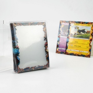 Protège-cartes en plastique imprimé aux couleurs vives avec fermeture à clip, motif Dragon de Flamme, élégant et protecteur pour cartes de jeu TCG – Vente en gros - Product Image 2