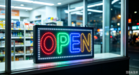 Enseigne néon LED multicolore personnalisable avec télécommande pour hôtels, centres commerciaux, parcs – Étanche – Décoration publicitaire