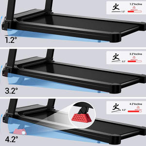 Caminadora ROBORE L20 en Oferta, 3.5HP, Inclinación Ajustable del 15%, Velocidad de 14 km/h, Carga Máxima de 180 kg, con Pantalla LED y Barandillas con Sensor de Ritmo Cardíaco - Product Image 5