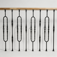 Rampe d'escalier en aluminium pour jardin et maison, antirouille, résistante, décorative, revêtement poudré, installation facile, anodisée, style moderne