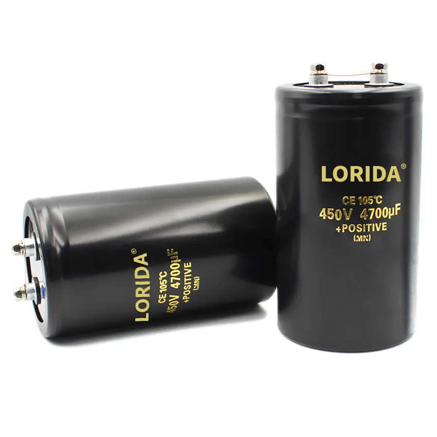 Lorida Condensador 4700uf 450v condensatore terminale a vite potenza Audio alluminio 450V condensatori elettrolitici di tensione di alta qualità