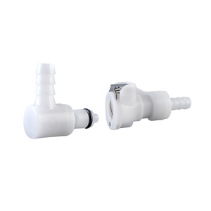 Plastic Elbow Quick Release Valved <strong>Hose</strong> <strong>Barb</strong> Tube Pipe Connector Coupling <strong>Fitting</strong> for 8mm 1/4inch Car air Water Fuel Gas Line - Product Image 5