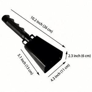 Custom LOGO Silk Screen Printing 10 Inch High Quality Rectangle Shape Sports Style Cheering <b>Bells</b> Noise Maker Iron Cow <b>Bell</b> - Product Image 2