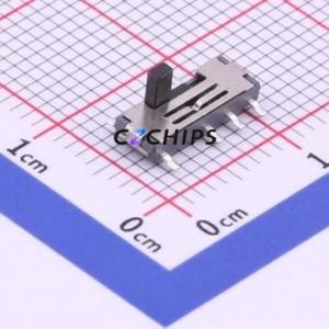 SS-1400S-L3 Slide Switch SMD Switch Double Pole Three Throw Rectangle Pin Header SMD Tab 10mm - Product Image 1