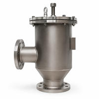 Soupape de purge de réservoir industriel, soupape de décharge de pression et de vide (PVRV) avec sortie de ventilation à bride et raccordement par tuyau, en acier inoxydable SS304 SS316L