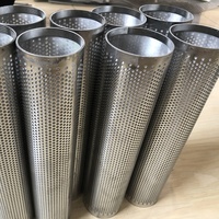 Tabung Filter Kawat Jaring Baja Tahan Karat Ss 304 316 316l yang Dapat Digunakan Kembali, Tabung Bulat Filter Kawat Jaring, Kartrid Filter