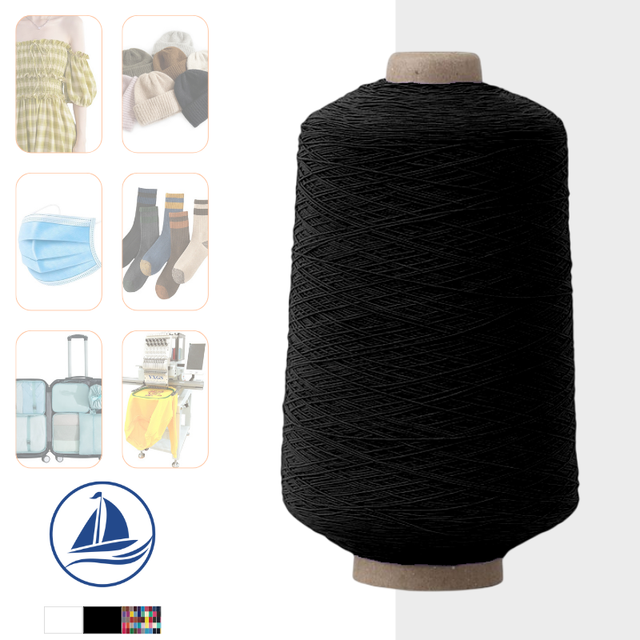 0.3mm High Elastic Clothing Thin Elastic String 420D Shirring Elastic Rubber Smocking Sewing Machine Stretch Thread Hilo De Goma