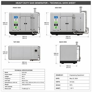 Generador Diésel Cummins Weichai de Alta Calidad de 50KVA a 500KVA, Tipo Abierto, Silencioso, Arranque Automático y Remoto, Trifásico, 1500 RPM, CE - Product Image 2
