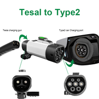 Adaptateur de chargeur EV AC neuf, conforme aux normes européennes, durable, 10 000 cycles, compatible Tesla Type2 CCS1/CCS2/J1772, indice de protection IP65, 16-32A 220V