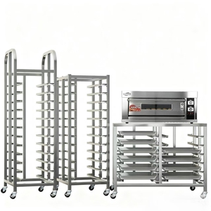 Giá tốt nhất thép không gỉ thiết bị nướng bánh Pan giá bánh mì Giá xe đẩy giỏ hàng bánh làm mát Giá xe đẩy - Product Image 2