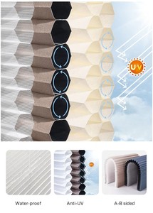 Rèm tổ ong một ô lọc ánh sáng kết cấu mềm dễ dàng thao tác thủ công cho phòng khách cửa sổ văn phòng tích hợp - Product Image 5