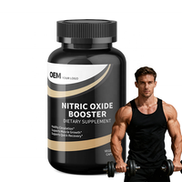 Capsules de renforcement de l'oxyde nitrique OEM contenant de la L-arginine, de la L-citrulline et du ginseng pour la croissance musculaire et la circulation