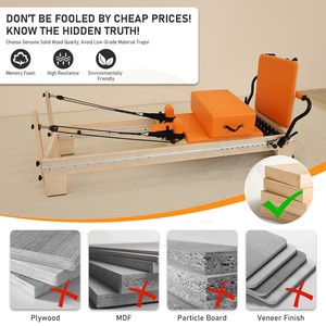 <span class=keywords><strong>Ochi</strong></span> Personnalisé Améliore la Perception Corporelle – Équipement de Pilates Reformer en Bois d'Érable Adapté aux Cours Spécifiques de Pilates - Product Image 4