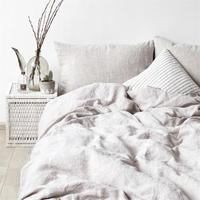 Ensembles de Linge de Lit de Luxe 100% Lin Personnalisés Housse de Couette, Drap et Taie d'Oreiller Inclus Pour Lit Queen, King, Double et Simple