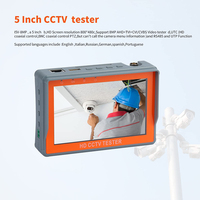 ET-IV5 Probador de Cámaras IP 4 en 1 de 5 Pulgadas y 8MP AHD TVI CVI CVBS, Portátil, con Pantalla TFT LCD, Iluminación LED y Batería de 2600mAh para Seguridad