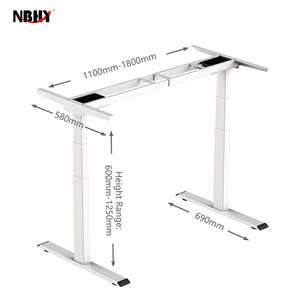 Ergo Dual Motor Moderno Eléctrico Altura ajustable Soporte Escritorio Cómodo Muebles de oficina con características convertibles y extensibles - Product Image 5