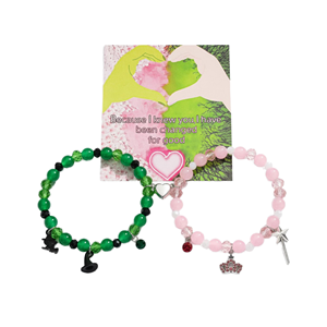 <span class=keywords><strong>Bracelet</strong></span> tendance 2 pièces/ensemble, bracelets assortis en perles pour couples, meilleurs amis, BFF, cadeaux de bijoux pour Halloween et Noël - Product Image 1