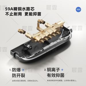 Juego de ducha simple con estante de almacenamiento rectangular montado en la pared y botón de presión para uso en el baño - Product Image 5