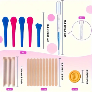 Kit de Moldes de Silicona de 49 Piezas para Decoración del Hogar, Incluye Resina Epoxi, Juego de Vasos Medidores y Gotero, Modelo de Patrón - Product Image 4