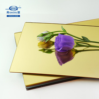 Échantillon de miroir acrylique de 2 mm d'épaisseur, 150x210 mm, panneau de lentille réfléchissante en PMMA, anti-éclatement, pour test et évaluation de produits