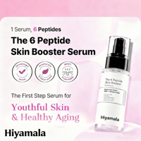 Sérum Visage Anti-Âge, Éclaircissant, Raffermissant et Réparateur à l'Acétyl Hexapeptide-8, Acide Hyaluronique et Vitamine C, Marque Blanche, Bleu, 30ml