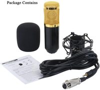 Ensemble complet de Microphone à condensateur USB BM 800, XLR, avec support et filtre anti-Pop pour enregistrement en Studio sur ordinateur