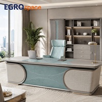Solution de bureau clé en main EGROspace, mobilier de direction haut de gamme, bureau de direction en placage de bois